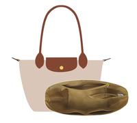 Neylissia Ultra-light Purse Organizer Insert Compatible with Longchamp for Le Pliage Original L Tote Bag, Water-proof Dupontpaper Tote Bag Organizer Insert, Keeps Bags Neat(L,White)