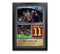 Neymar Barcelona Signed Framed - Autograph Print Football Memorabilia A4 Framed