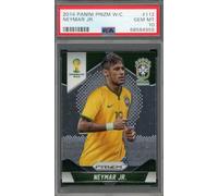 Neymar Jr 2014 Panini Prizm World Cup Soccer Card #112 Graded PSA 10