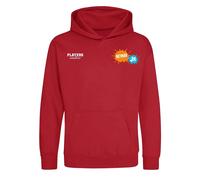Neymar Jr Logo Kids Hoodie - Red / 3-4 years