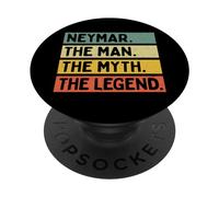 Neymar The Man The Myth The Legend Funny Personalized Quote PopSockets Swappable PopGrip