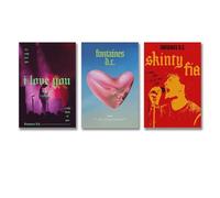 Neymoone 3 PCS Fontaines Poster DC Rock Band Music Album Cover Wall Art Canvas Posters Room Decorative Aesthetic Print Decor 12x18inch(30x45cm)-3pcs Style-4