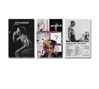 Neymoone 3 PCS Xxxtentacion Poster Rapper Music Album Vintage Retro Signed Cover Wall Art Canvas Posters Room Decorative Aesthetic Print Decor 08x12inch(20x30cm)-3pcs Style-1