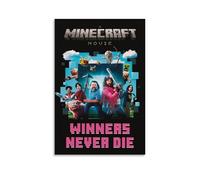 Neymoone A Minecraft Poster Movie Fantasy Comedy Film Comics Retro Vintage Cover Posters for Room Aesthetic Canvas Wall Art Bedroom Decor24x36inch(60x90cm)