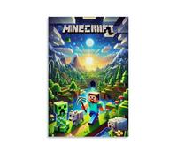 Neymoone A Minecraft Poster Movie Fantasy Comedy Film Comics Vintage Cover Posters for Room Aesthetic Canvas Wall Art Bedroom Decor24x36inch(60x90cm)