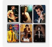 Neymoone A Set Of 6 Jeff Poster Buckley Music Album Retro Vintage Cover Wall Art Canvas Posters Room Decorative Aesthetic Print Decor 08x12inch(20x30cm) Style-4