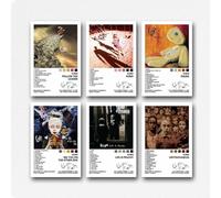 Neymoone A Set Of 6 Korn Poster Rock Band Music Album Vintage Signed Cover Wall Art Canvas Posters Room Decorative Aesthetic Print Decor 08x12inch(20x30cm) Style-1