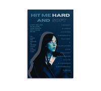Neymoone Billie Poster Eilish Music Album Vintage Retro Cover Posters for Room Aesthetic Canvas Wall Art Bedroom Decor08x12inch(20x30cm)