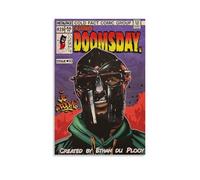 Neymoone Mf Poster Doom Vintage Rapper Comics Music Posters for Room Aesthetic Canvas Wall Art Bedroom Decor12x18inch(30x45cm)