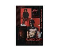 Neymoone Playboi Poster Carti Rapper Music Vintage Collage Music Posters for Room Aesthetic Canvas Wall Art Bedroom Decor12x18inch(30x45cm)