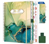NEYSA Diary 2026 2027 Week to View - A5 Academic Diary July 2026 - June 2027 (12 Months) Planner with Self-adhesive pen loop, Ruler Bookmark & Stickers