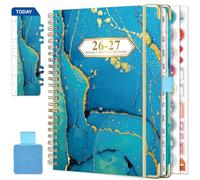 NEYSA Diary 2026 2027 Week to View - A5 Academic Diary July 2026 - June 2027 (12 Months) Planner with Self-adhesive pen loop, Ruler Bookmark & Stickers