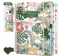 NEYSA Diary 2026 A5 Week to View Jan - Dec 2026 (12 Months) Spiral Bound Academic Planner with Self-adhesive pen loop,Ruler Bookmark, Monthly tabs & Stickers