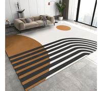 NEYTIIR Marble Area Rugs, Curved Flowing Lines Doodle Art Abstract 3D Carpet, Large Area Rug Low Pile Durable Enough Apply To Family(Pattern15,80x220cm)