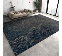 NEYTIIR Marble Area Rugs, Curved Flowing Lines Doodle Art Abstract 3D Carpet, Large Area Rug Low Pile Durable Enough Apply To Family(Pattern12,80x220cm)
