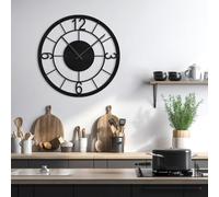 NEYTIIR Modern Wall Clock, Decorative Minimalist Battery Operated Wall Clock With Number Design For Contemporary Home Decor(G,16 inch)