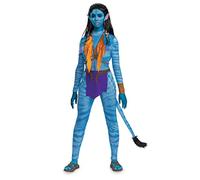 Neytiri Costume, Deluxe Official Disney Avatar Way of the Water Adult Outfit and Ears with Accessories, Neytiri, L