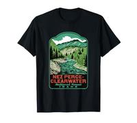 Nez Perce Clearwater National Forest Idaho Retro Art T-Shirt