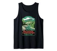 Nez Perce Clearwater National Forest Idaho Retro Art Tank Top