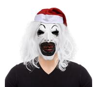 nezababy Art The Clown Mask Terrifier Mask Clown Accessories Scary Killer Role Play Headgear Halloween Cosplay Prop (Terrifier Mask-D)