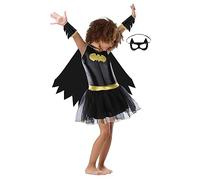 nezababy Bat Costume Bat Mask Girls Super Hero Bat Cloak Superhero Cape Black Headpiece Halloween Cosplay Outfit Full Set Suit (Bat Costume, X-Large)