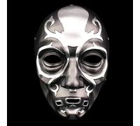 nezababy Death Eater Mask 3D Scary Skull Mask Masquerade Party Halloween Cosplay Costume Horror Resin Props Holiday Gifts (Death Eater Mask)