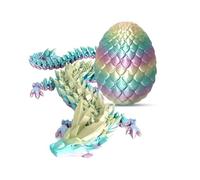 nezababy Dragon Eggs with Dragon Inside,3D Dragon,Easter Basket Stuffers,3D Print Dragon with Egg,Crystal Dragon Decoration