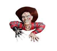 nezababy Freddy Statue Nightmare Krueger Tomb Walker Decor Halloween Horror Decoration Gift Movable Figure Decoration Halloween Props (Freddy Statue with Hat)