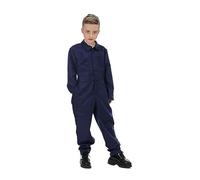 nezababy Halloween Costume Scary Killer Jumpsuit Boilersuit Horror Onesies Outfits Cosplay Murderer Overalls Suits Party Props (Blue Jumpsuit, Small)