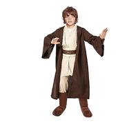 nezababy Jedi Costume Luke Skywalker Costume Darth Vader Star Knight Cape Outfits Wars Tunic Hooded Cape Children Halloween Cosplay (Jedi Costume Boys, M)