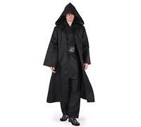 nezababy Jedi Costume Luke Skywalker Costume Knight Costume Outfits Master Tunic Hooded Robe Uniform Halloween Cosplay Costume for Mens
