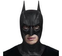 nezababy Men's Super Hero Bat Mask Knight Full Head Helmet Superhero Costume Headgear Halloween Accessories Masque Dress up Props