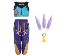 nezababy Zoey Costume Demon Costume Adult Hunters Stage Pop Singers Outfit Anime Clothes for Halloween Party Show Dress Up