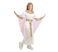 nezafly Egyptian Costumes for Kids Girls Cleopatra Costume Pink Ancient Egypt Princess Halloween Dress Fancy Dress Outfit