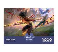 Nezha 1000 Piece Jigsaw Puzzles for Adults - Fun Brainteasing Adults Jigsaw Puzzle - Nezha 1000 Pieces Puzzles Challenge Toy 52x38cm/1000pcs