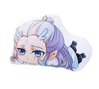 Nezha & Ao Bing Plush Pillow, Cute Stuffed Anime Plush Toy, Throw Cushion for Sofa Bed Backrest Pillow Doll(B)