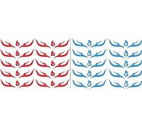 Nezha forehead tattoo stickers Ao Bing eyebrow tattoo blue stickers eye corner stickers(03)