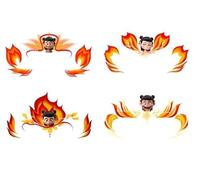 Nezha Makeup Tattoo Stickers Painted Stickers Children's Day May 1 June 1 Performance Hand-painted