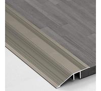 NEZIH 90Cm Floor Transition Strip,Aluminum Doorway Floor Cover Strip Non Slip Threshold Strip Height 12Mm/Champagne Grey