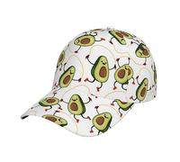 NEZIH Funny Cartoon Avocados Print Unisex Snapback Washed Baseball Cap for Men Women - Adjustable Dad Bill Hat