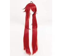 NEZIH High School Dxd Wigs Rias Gremory Wig 100Cm Long Red Heat Resistant Synthetic Hair Cosplay Wig + Wig Cap, Suitable for Halloween Party, Nightlife, Carnival, Decoration Gift