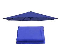 NEZIH Parasol Replacement Canopy, 6/8 Arms, 2/2.7/3M, Waterproof, Uv-Resistant, Replacement Umbrella Cloth, Replacement Parasol Fabric/Blue/3M-(8 Ribs)