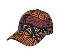 NEZIH Unisex Snapback Washed African Mud Cloth Tribal Print Baseball Cap for Men Women - Adjustable Dad Bill Hat