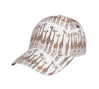 NEZIH Unisex Snapback Washed Cute Cartoon Funny Giraffes Print Baseball Cap for Men Women - Adjustable Dad Bill Hat