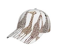 NEZIH Unisex Snapback Washed Cute Wild Cartoon Giraffes Print Baseball Cap for Men Women - Adjustable Dad Bill Hat