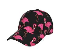 NEZIH Unisex Snapback Washed Lovely Pink Flamingos Print Baseball Cap for Men Women - Adjustable Dad Bill Hat