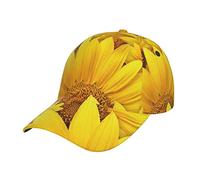 NEZIH Unisex Snapback Washed Sunflowers Print Baseball Cap for Men Women - Adjustable Dad Bill Hat