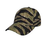 NEZIH Unisex Snapback Washed Tiger Stripe Camo Print Baseball Cap for Men Women - Adjustable Dad Bill Hat