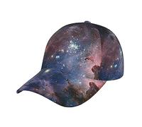 NEZIH Unisex Snapback Washed Universe Milky Way Galaxy Print Baseball Cap for Men Women - Adjustable Dad Bill Hat