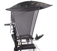 NEZIH Wheelchair Awning Umbrella, Rainproof and Dustproof Cover,Wheelchair Folding Canopy Umbrella Stand Suitable for All Wheelchairs/Summer/Wheelchair with Handle